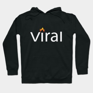 Viral going viral text design Hoodie